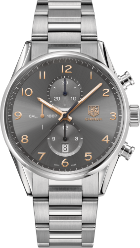 TAG Heuer Carrera Calibre 1887 43 Stainless Steel / Grey / Bracelet